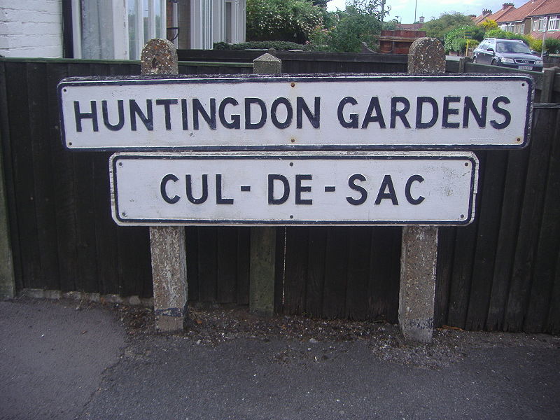 File:Cul de sac sign cheam - Coppermine - 22696.JPG