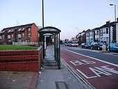 Four Post Hill bus stop, Shirley Road - Geograph - 1715572.jpg