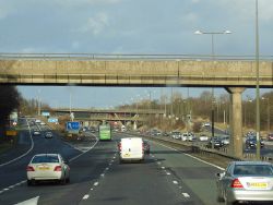 M1 northbound at junction 25 - Geograph - 3826009.jpg