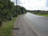 The B5445 towards Belgrave Bridge - Geograph - 1478046.jpg