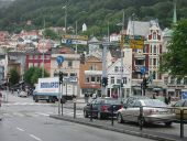 Norway, Bergen Traffic Signal Red Arrow - Coppermine - 14158.JPG