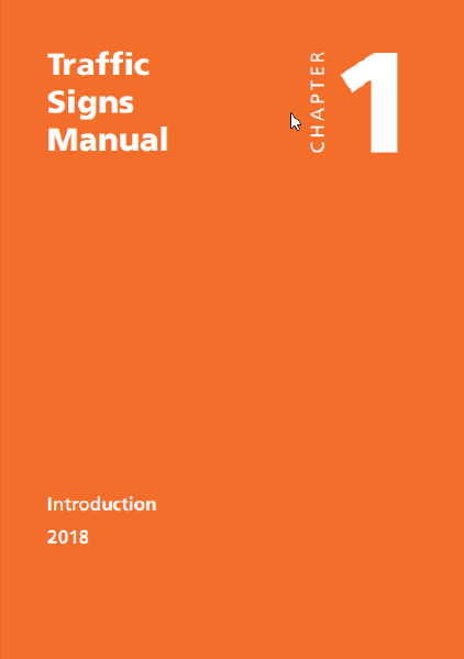File:Traffic Signs Manual Chapter 1 Cover