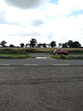 View south across the A47 - Geograph - 916646.jpg
