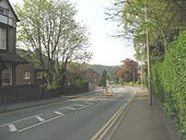 An eerily empty Holyhead Road at 09.00hrs on a Tuesday morning - Geograph - 815125.jpg