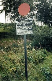 Prohibition sign at Barcaldine - Coppermine - 23320.jpg