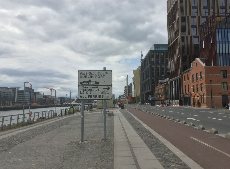 File:Dublin Port sign on North Wall Quay.jpg