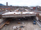 Grosvenor Road junction, Westlink - Coppermine - 13787.jpg