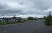 Bus stop and shelter on A737, Irvine - Geograph - 6858184.jpg