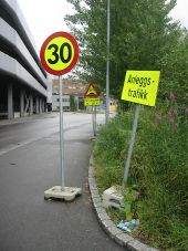 Norway, Bergen Temp Traffic Signs - Coppermine - 14293.JPG