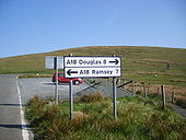 Roadsign on the A14 - Coppermine - 21199.JPG