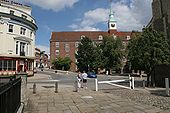 Roundabout at top of High Street, Winchester - Geograph - 40506.jpg