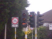 Plessey Mellor Amber Arrow and Bike Signal - Coppermine - 15636.jpg