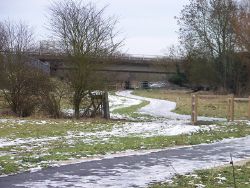The bridge carrying the A2 over the... (C) Elliott Simpson - Geograph - 2535956.jpg