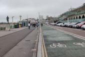 Cycle lane along Madeira Drive, Brighton - Geograph - 7270562.jpg