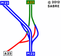 The planned layout of the interchange.