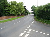 Looking SE along the A260 Canterbury Road towards Hawkinge - Geograph - 853281.jpg
