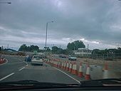 A500, Stoke D-road, Stoke North roundabout - Coppermine - 3310.jpg