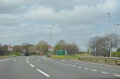 Carriageway Crossing on A1 - Geograph - 3448421.jpg
