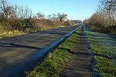 The B4209 near Hanley Swan - Geograph - 1077539.jpg