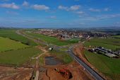A77 Maybole Bypass - Broomknowes Roundabout aerial from south east.jpg