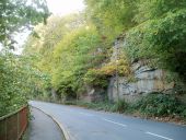 Cliff alongside B4471 south of High... (C) Jaggery - Geograph - 2635585.jpg