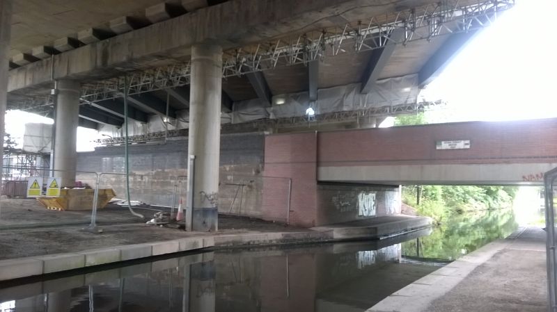 File:20190710-1429 - Stone Street Bridge from Underneath the Oldbury Viaduct 52.500567N 2.010808W.jpg