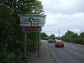 Approaching Annick Roundabout, Irvine - Geograph - 6858190.jpg