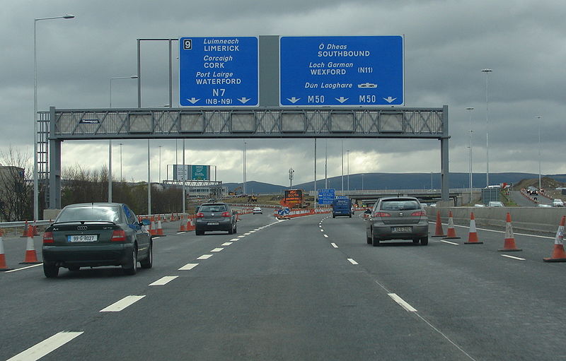 File:M50 southbound approaching J9 - Coppermine - 17677.JPG