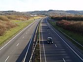 Dual Carriageway heading towards Birdlip - Geograph - 670218.jpg