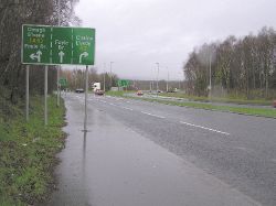 Approaching the Caw Roundabout - Geograph - 108198.jpg