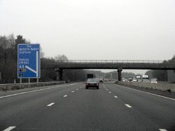 M6 Motorway - Junction 12 Exit, Northbound - Geograph - 1677445.jpg