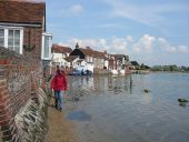 High tide at Bosham Quay - Geograph - 2147874.jpg