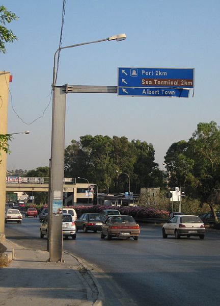 File:Overhead signage on the Route 1 in Marsa, Malta - Coppermine - 18954.jpg