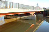 A423 bridge over flooded River Leam, Marton - Geograph - 1668967.jpg