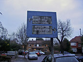 Drapers Road pre-Worboys sign - Geograph - 1078788.jpg