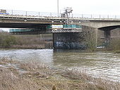 Bridge repair and maintenance deck, Nene Parkway - Geograph - 1673036.jpg