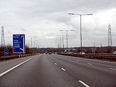 M40 Motorway - junction 1 exit eastbound - Geograph - 1792784.jpg