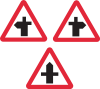 Variants of Cross roads signs