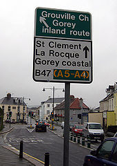 Direction signage, Georgetown, St.Helier Jersey - Coppermine - 18288.jpg