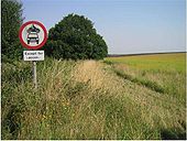 No vehicles sign in Norfolk - Coppermine - 11300.jpg