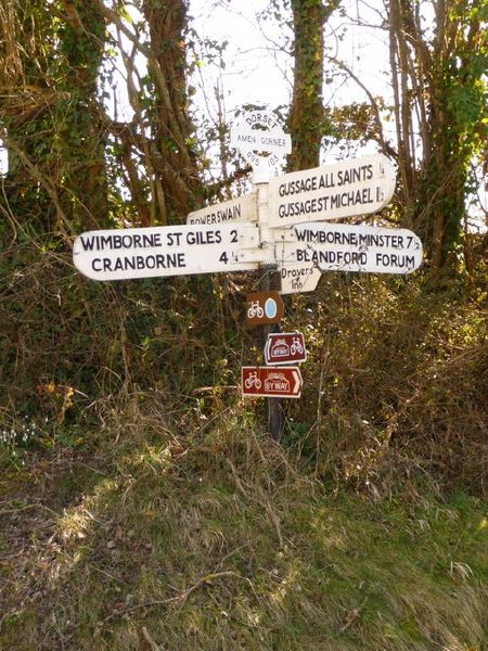 File:Gussage All Saints- Amen Corner finger-post - Geograph - 1741318.jpg