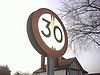 Old 30mph sign - Coppermine - 21663.JPG
