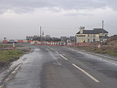 Roadworks at Reighton - Geograph - 301478.jpg