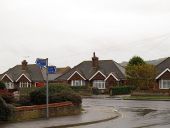 Cycle route sign, School Lane (C) Stephen Craven - Geograph - 3230904.jpg