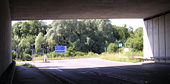The B3335 meets the Hockley Link under the M3 - Geograph - 25726.jpg