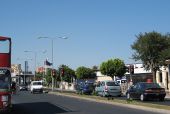 Winston Churchill Avenue at the Spanish border, Gibraltar UK - Coppermine - 14913.jpg