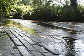 Ford on the River Gannel at Trerice Mill - Geograph - 1390459.jpg