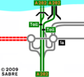 Littlebrook Interchange as it was in 1991.