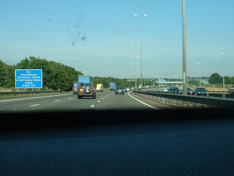 File:M6 on approach to junction with M6 Toll - Coppermine - 7038.jpg