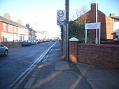 Looking along the B1362 outside Withernsea Lighthouse - Geograph - 685683.jpg